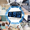 Large Digital Wall Clock with Remote Control 17.2" LED Large