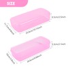 Soiiw Nail Tool Sterilizer Box Pink,Fully Transparent Plastic Sterilization Tray