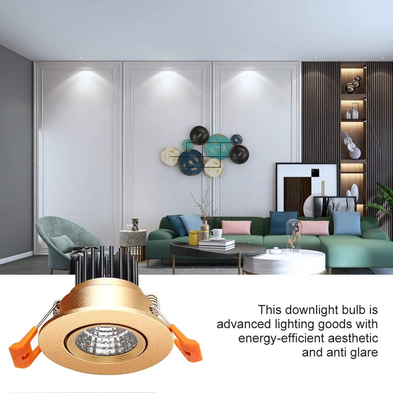 LightingWill 2inch LED Dimmable Downlight, 3W COB Recessed Ceiling Light,