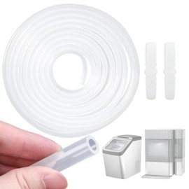 Terixe 8.2 Ft Ice Maker Drain Hose Extension for Opal Nugget Ice Makers - 1/4'' ID Drain Hose for Ice Maker Cleaning and Maintenance, Ice Maker Parts for Opal