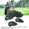 10 PCS Golf Club Head Covers Four Leaf Clover Pattern