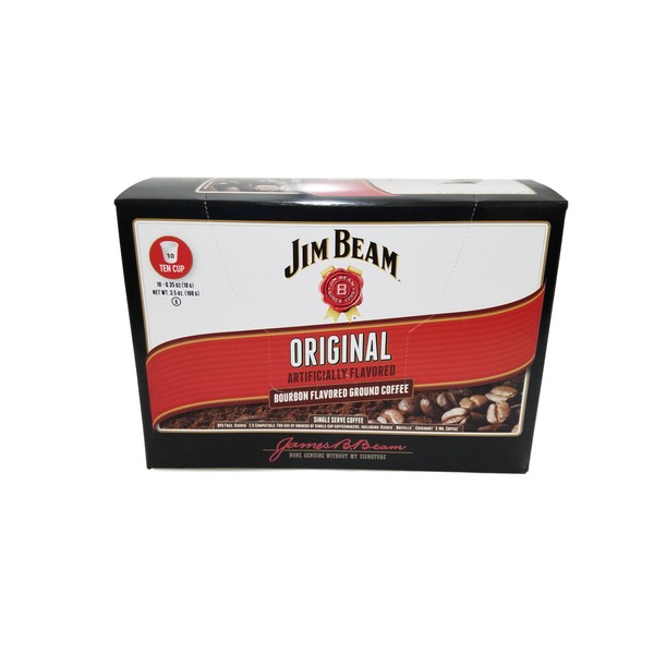 Jim Beam Original Bourbon - Café con sabor a una sola porción - 10 unidades