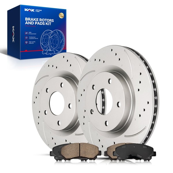 KAX 11.65" Front Rotors and Pads Kit For 2008-2013 Nissan