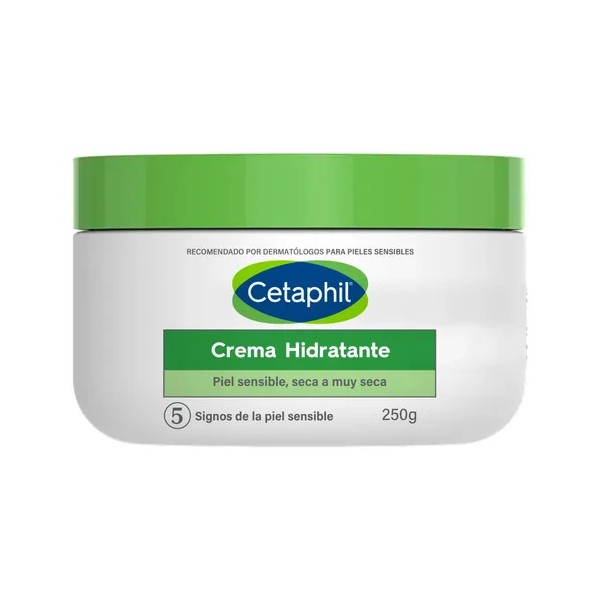 CETAPHIL Crema Hidratante 250g hidratación intensa y duradera hasta por