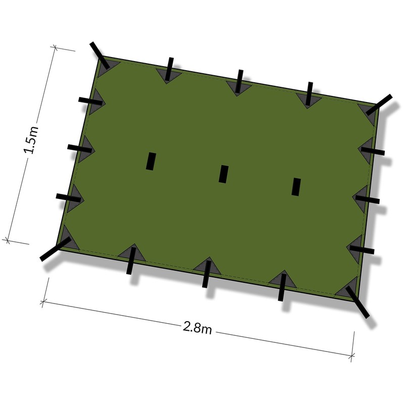 DD Hammocks - DD SuperLight Tarp S - Waterproof Tarp