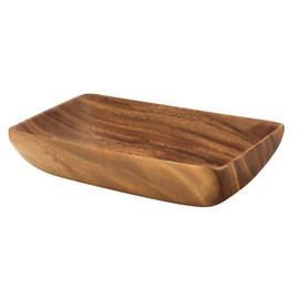Pacific Merchants Trading Acaciaware 10-by 6-by 2-Inch Acacia Rectangle Serving/Salad Bowl, Wood brown (K0426)