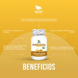 Maca Amarilla 100 Cápsulas, Calidad Premium Sabor Natural