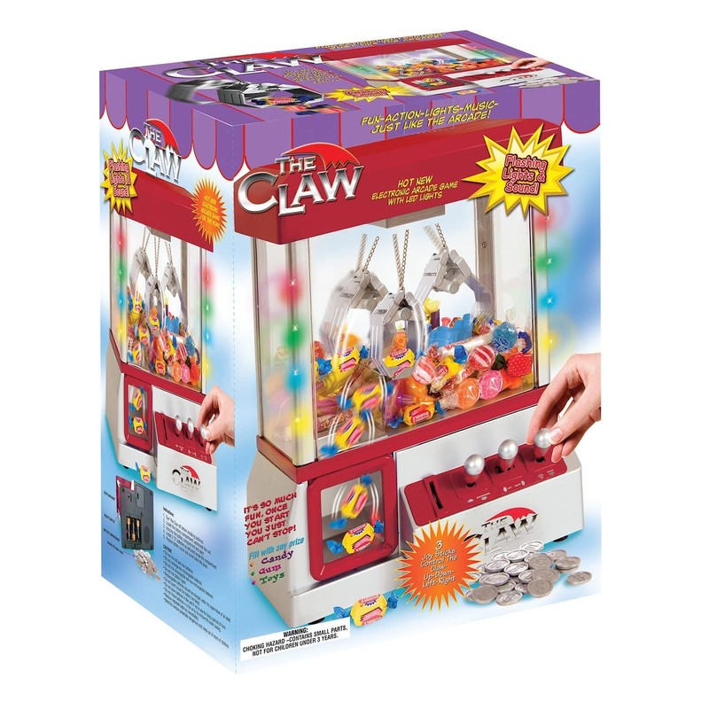 Etna Mini Arcade Claw Machine Game with Lights & Sounds,
