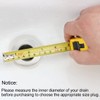 sourcing map Rubber Sink Plug, Drain Stopper Clear Blue Fit