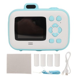 Instant Print Camera 2.7K 42MP 2.4in HD IPS Screen HD Thermal Instant Printing Digital Cameras with Print Paper for Toddler Girls Boys Blue