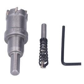 Broca de Sierra de Agujero de Carburo, Herramientas de Corte de Broca TCT, Kit de Cortador de Agujeros de Dientes de Metal Grueso con Llave Hexagonal, Taladro de Extracción (25 mm)