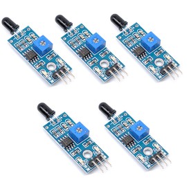Oiyagai 5pcs IR Flame Sensor Module Detector Smartsense for Temperature Detecting Compatible with Arduino