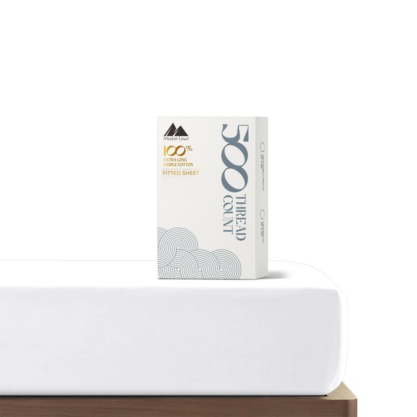 Mayfair Linen King Size Fitted Sheet Only - 100% Cotton