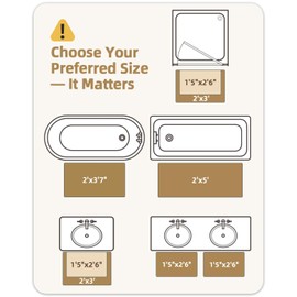 Color&Geometry Tan Bathroom Rugs Non Slip with Rubber Backing 24"x43", Extra Soft Plush Microfiber Bath Rug Absorbent, Machine Washable Bath Mat Quick Dry for Tub, Shower, Hotel