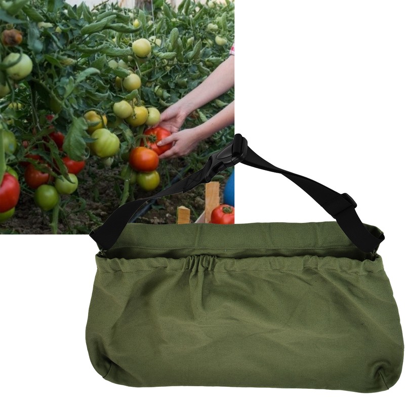 Fruit Picking Bag Adjustable Oxford Cloth Waist Hanging Tool Bag