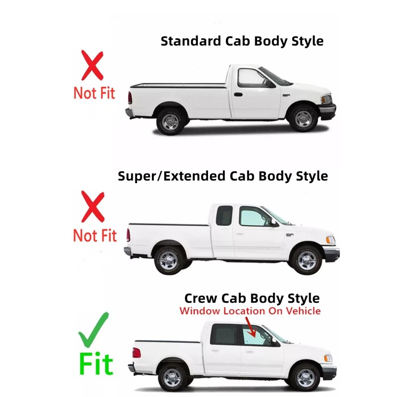 NAGD Fits 2001-2003 Ford F150 4 Door Crew Cab Passenger