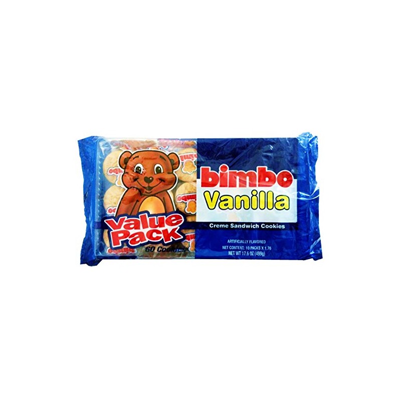 Bimbo Cookies Vanilla Creme Sandwich Flavor 2 Trays of 10