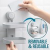 TAILI Double Layer Soap Dish Holder Suction Cup, Strong Sponge