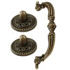 4 Pack Bail Pull Handles, 3.5 Inch Hole Center Antique