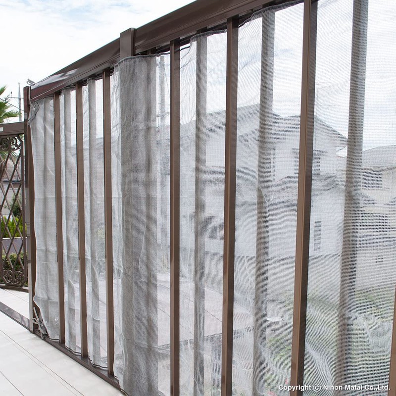 MARSOL Gray Wind Guard for Verandas, 0.08-inch (2 mm) Mesh