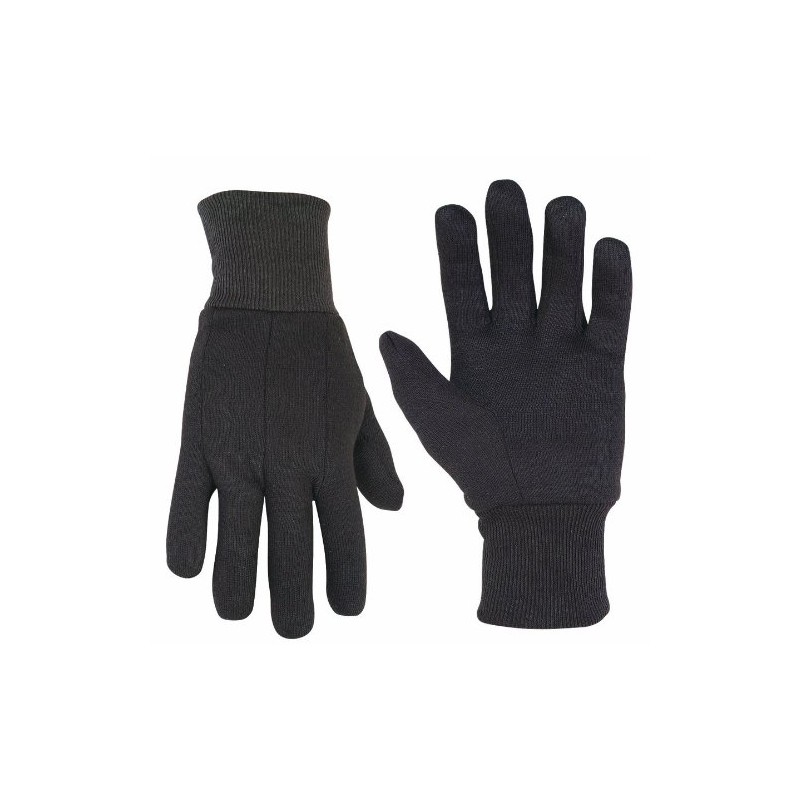Custom Leathercraft PK2008 - Guantes de punto marrón, 100% algodón,