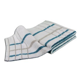 Gözze - Beach Towel, Set of 2, 100% Cotton, Berlin, Striped, 50 x 100 cm - Petrol/Taupe