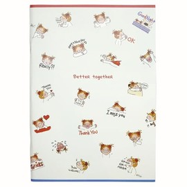 Coco-chan Greeting Life A5 Notebook, Talking Coco, RYN-1009, White
