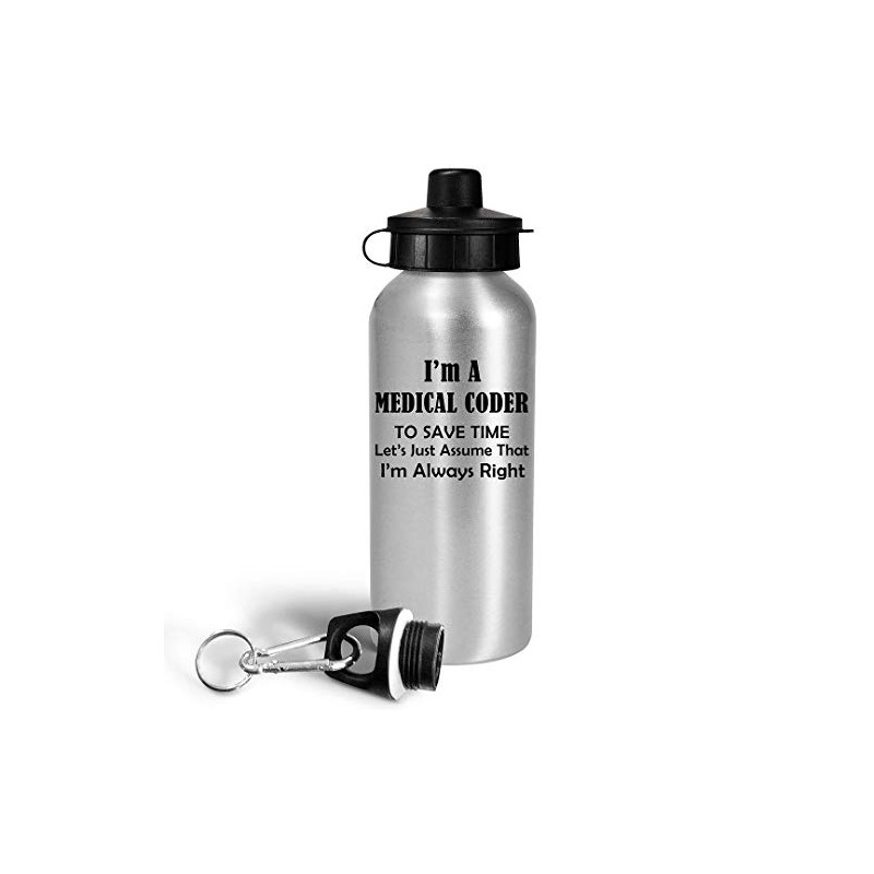 Medical Coder Funny Cute Gag Gifts Water Bottle Tumbler Portable