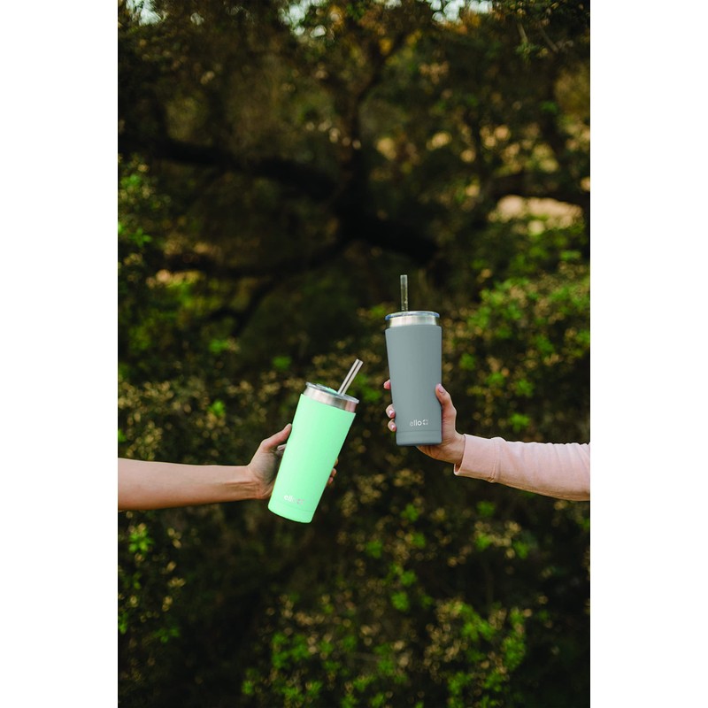 Ello Beacon Vacuum Insulated Stainless Steel Tumbler with Optional Straw,