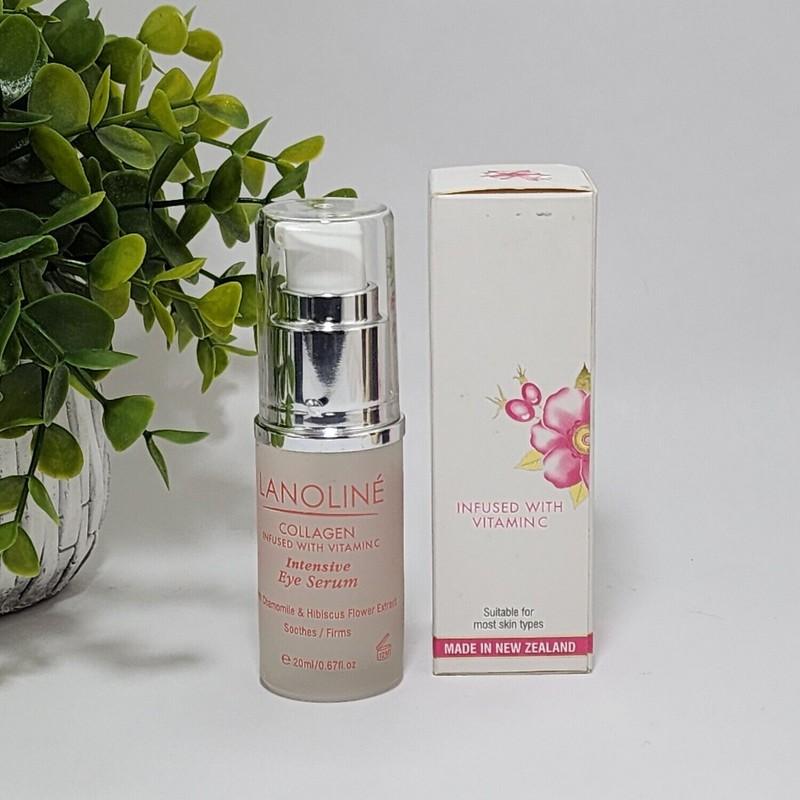 Lanoline Collagen Vitamin C Intensive Eye Serum Chamomile Hibiscus flower