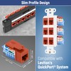 Everest Media Solutions 45° Angled CAT5e Keystone Jack in Orange