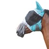 Deluxe Fly Mask with Nose Fringe (Cob, Purple)