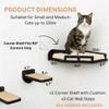 INICIO Cat Wall Shelves - Modern and Durable 3 Step