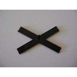 Lionel 154-35 Black Plastic Railroad Crossing Sign