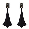 4 Pack Speaker Stand Cover Tripod Scrim, DJ Speaker Stand