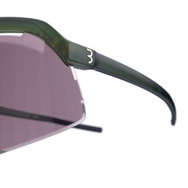 BBB Cycling Cycling Glasses High Contrast Sports Glasses Professional Cycling Sunglasses Men and Women 100% UV Protection Gravel Bike Road Bike & MTB Valor Flux Matt Transparent Green BSG-81