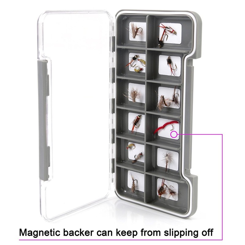 Maxcatch New Magnetic Back Fly Box Clear Waterproof Fly Fishing