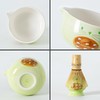 Japanese Matcha Tea Ceremony Set, Ceramic Cat Design Bowl with