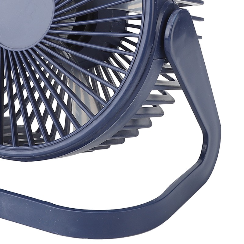Small Air Circulator Fan 2 Adjustable Speed Blue Portable Rechargeable