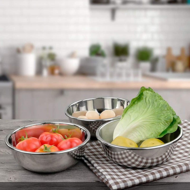Doryh 18/10 Stainless Steel Mixing Bowls, Nesting Bowls for Meal