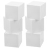 DOITOOL 6pcs Blank Foam Blocks Craft Foam Cubes for DIY