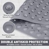 EXGUEACK Corner Shower Mat: 21"x21" Anti Slip Mat for Corner