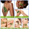 Gua Sha Facial Tool and Jade Roller Set for Face