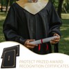 Operitacx 5 Pcs Black Gold Certificate Covers: A4 Size Document