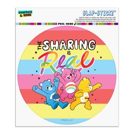 Care Bears: Unlock The Magic The Sharing is Real Automotive Car Window Locker Circle Bumper Sticker