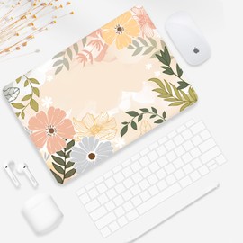 Seorsok Compatible with MacBook Air 13 Inch Case 2022 2021 2020-2018 Release A1932 A2179 M1 A2337,Elegant& Colorful Bright Floral and Leaves Plastic Hard Case with Transparent Keyboard Cover,Pink