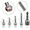 Litorange 101 PCS M5.5 Stainless Steel Self Drilling Hex Head