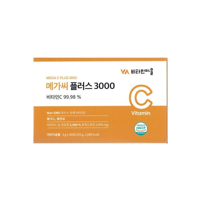 Vitamin Village 비타민마을 메가씨 플러스 3000 3g x 90포 /