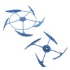 Summer Lighthouse Sailboat Windmills 360 Degree Rotation Weathervane Metal Windmill