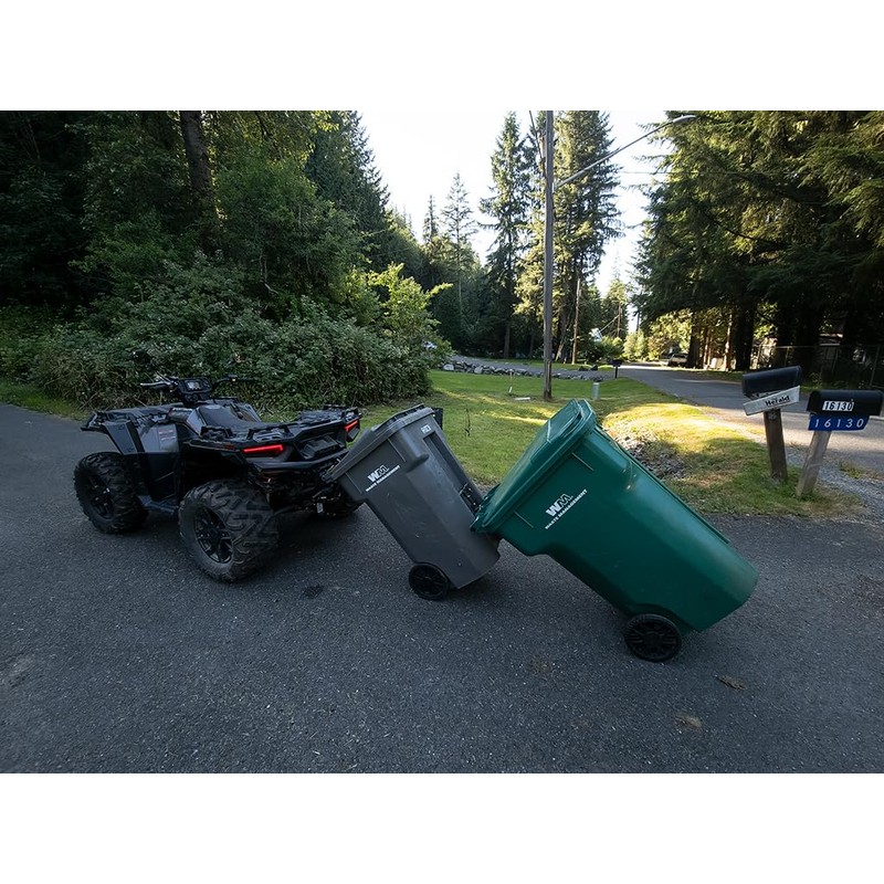 American-Made Premium Single Can Ball Mounted Garbage Hook with Can